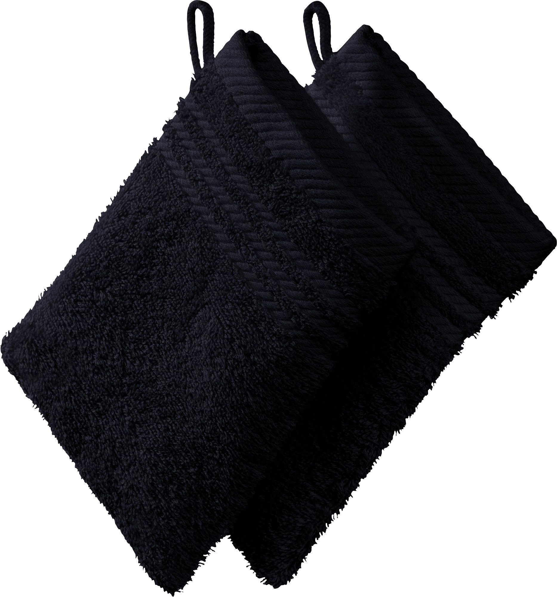 REDBEST Waschhandschuh Waschhandschuh 2er-Pack, Frottier, Walk-Frottier Uni