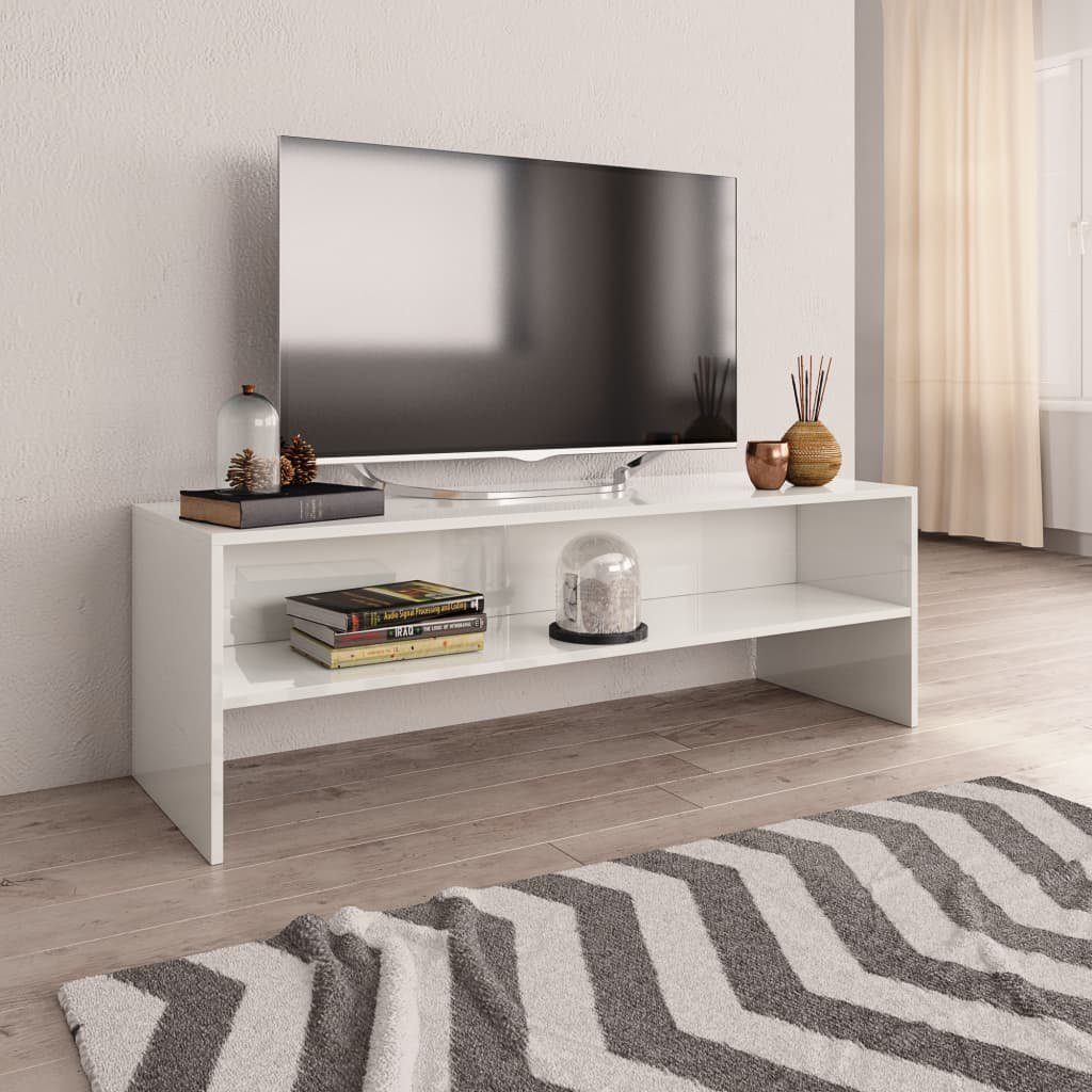 vidaXL TV-Schrank TV-Schrank Hochglanz-Weiß 120x40x40 cm Holzwerkstoff (1-St) | TV-Schränke