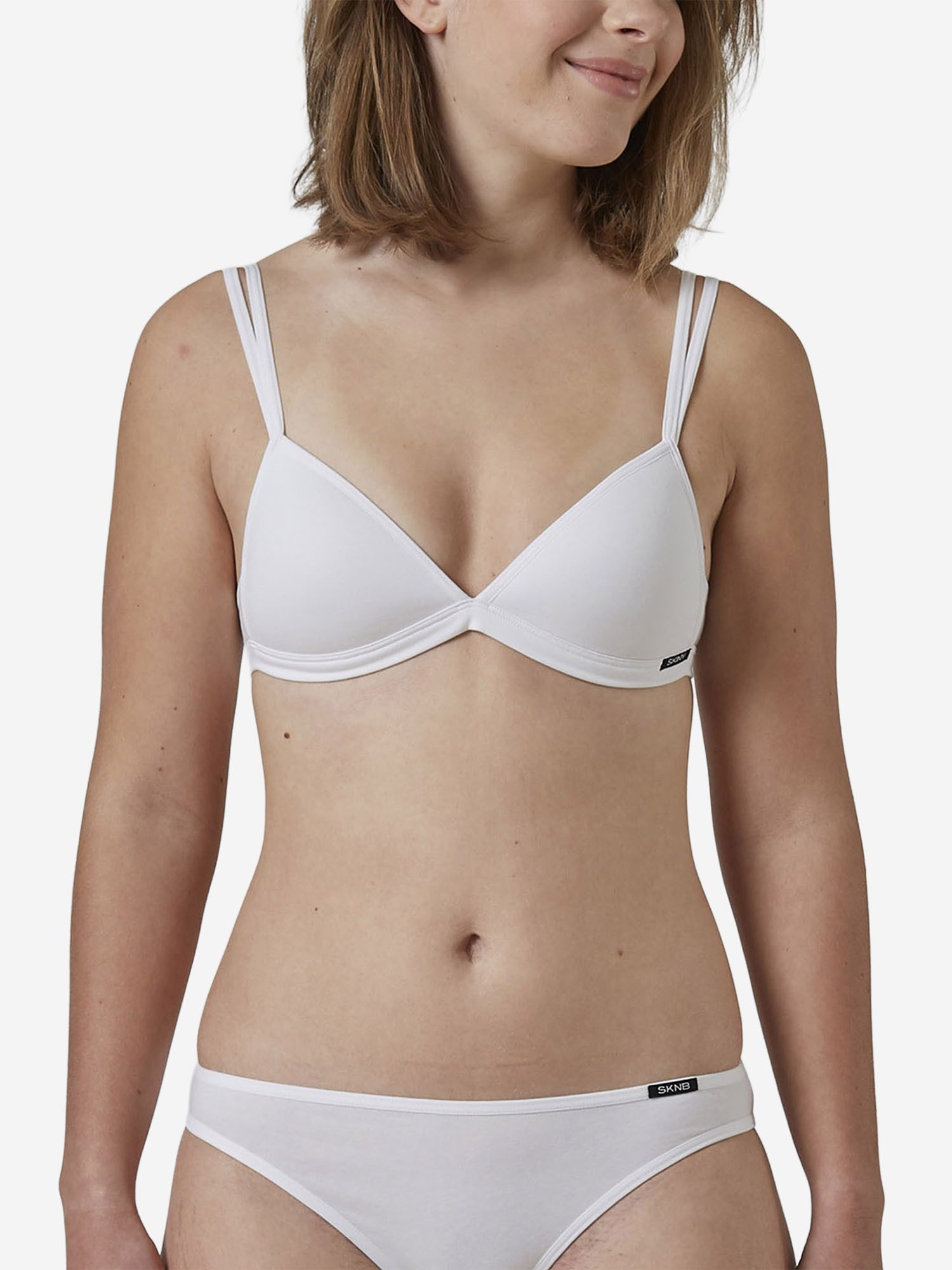 Skiny Triangel-BH Cotton Essentials Triangle Bra, Triangel Bralette, Dreiecks‑BH