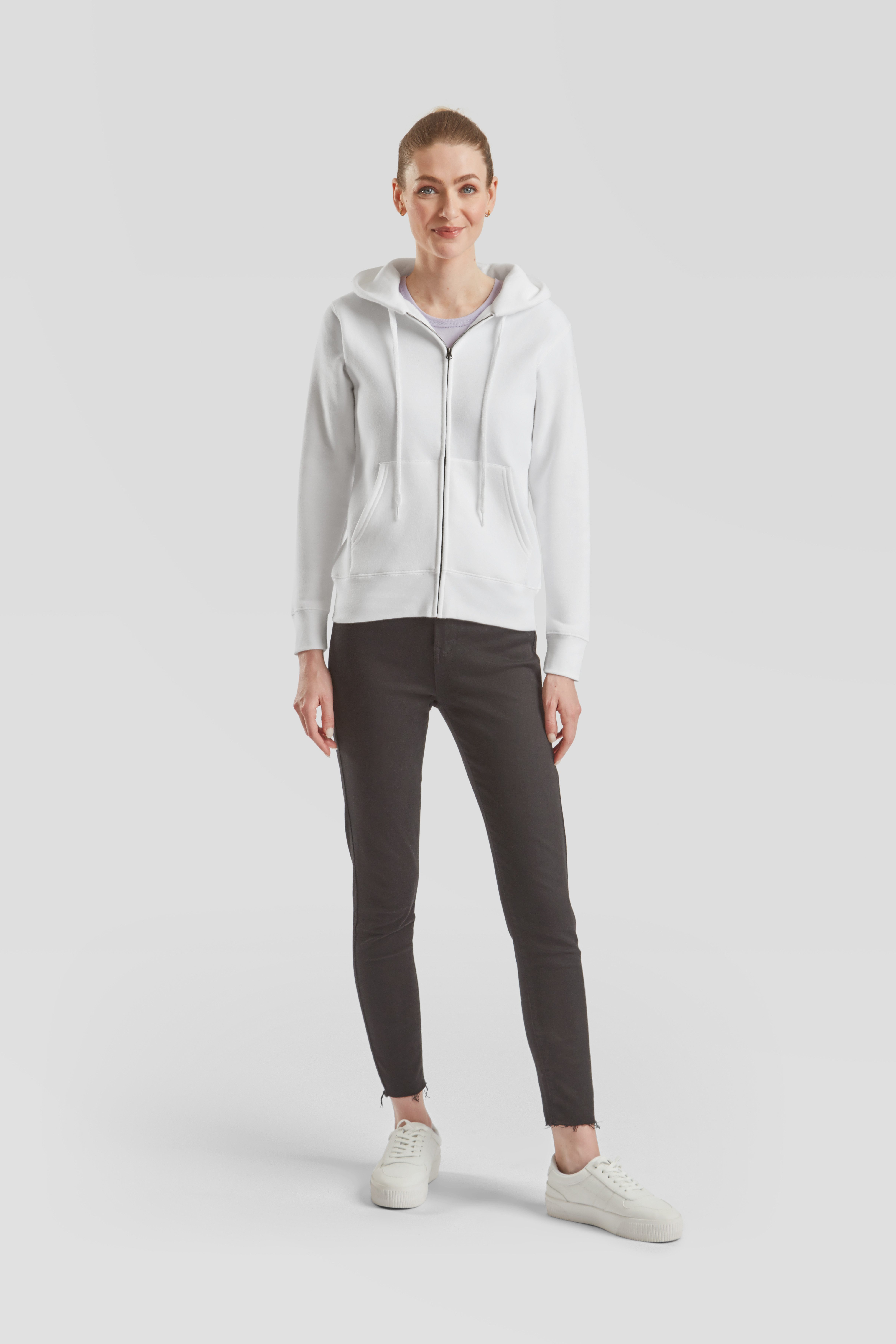 Fruit of the Loom Kapuzensweatshirt Lady-Fit Premium hooded Sweat Jacket
