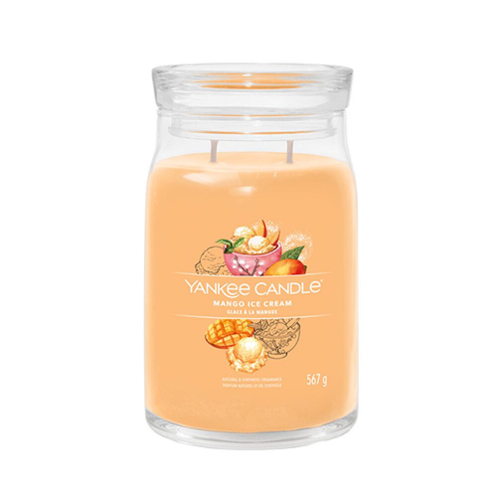 Yankee Candle Duftkerze Mango Ice Cream Signatur Kerze 567 g