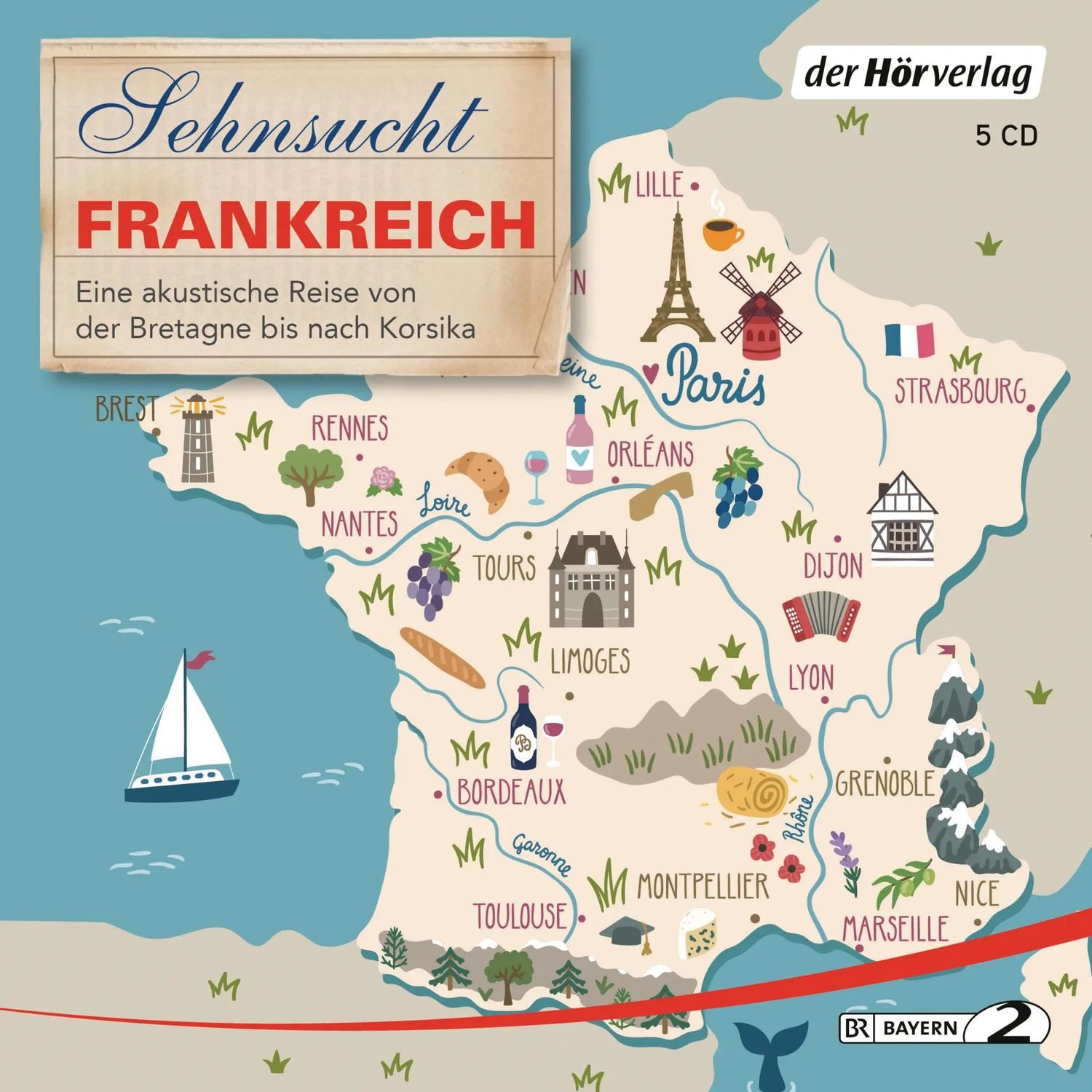 Der HörVerlag Hörspiel Sehnsucht Frankreich 5 CD