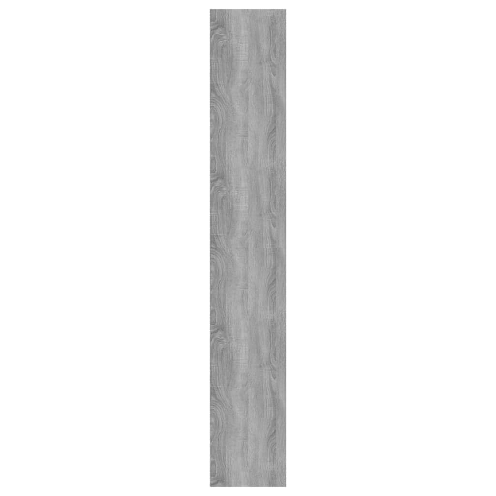Holzwerkstoff 5 Sonoma furnicato Fächer Grau 80x30x189 Bücherregal cm
