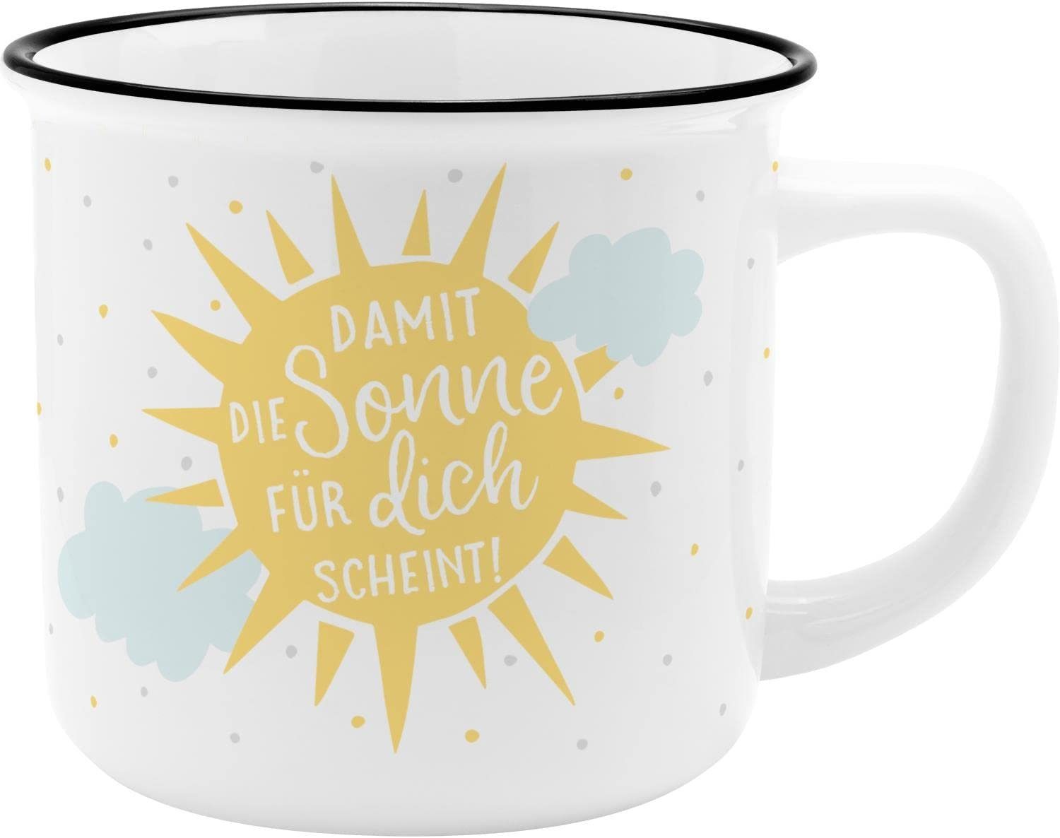 Sheepworld Tasse Tasse Becher Kaffeetasse Bürotasse Lieblingsbecher Sheepworld Sonne, Porzellan