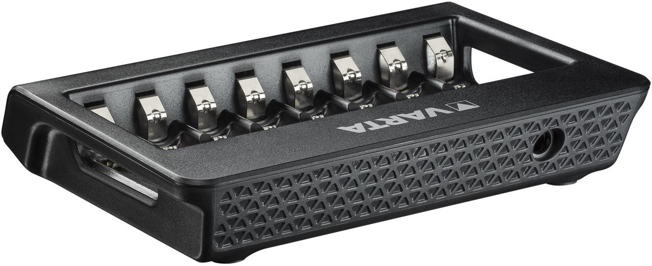 VARTA 2x Varta 64762 Varta LCD Multi Charger+ (Typ 57681), schwarz - lädt Batterie