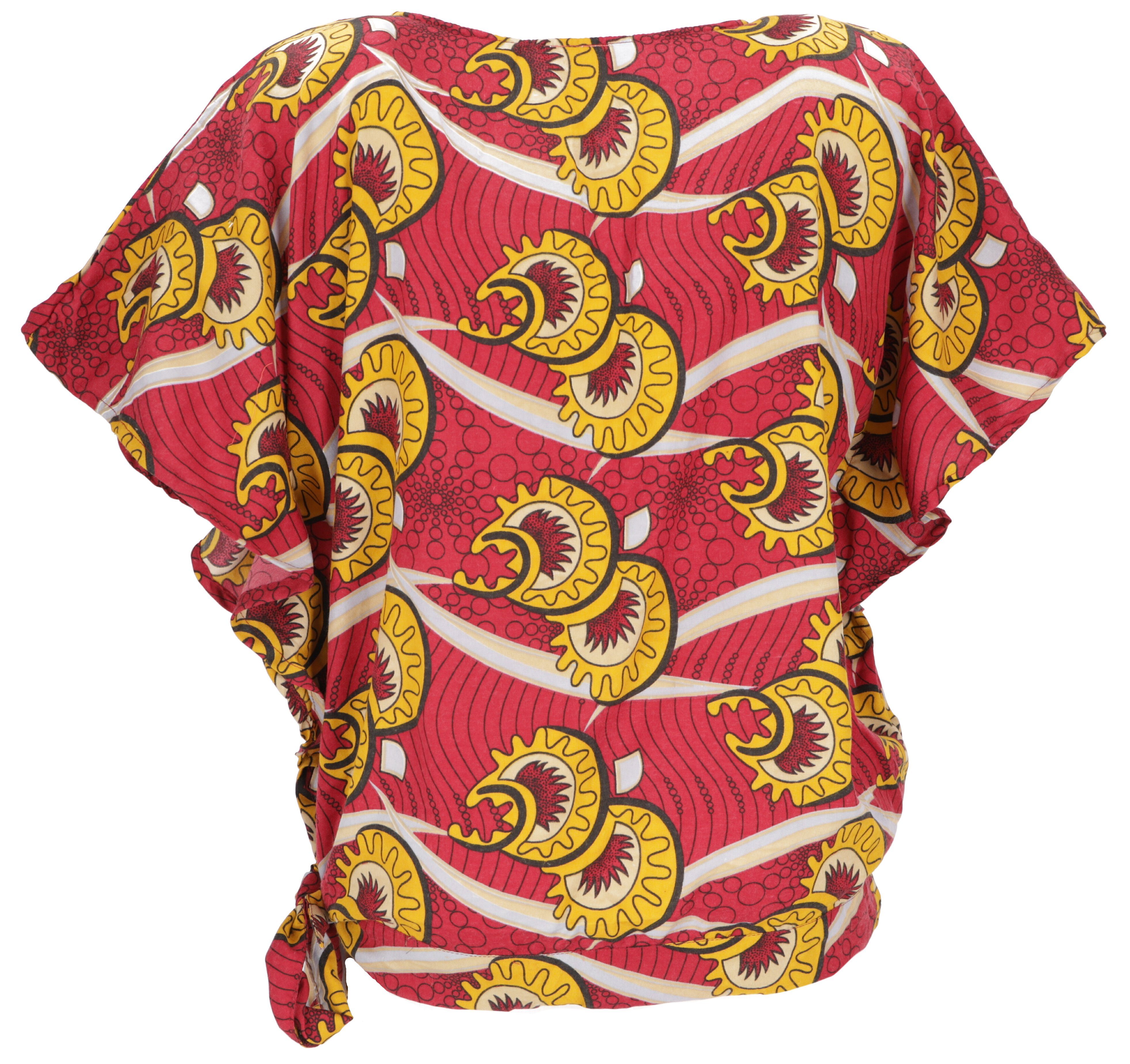 Guru-Shop Longbluse Lockere Sommerbluse mit afrikanischem günstig online kaufen