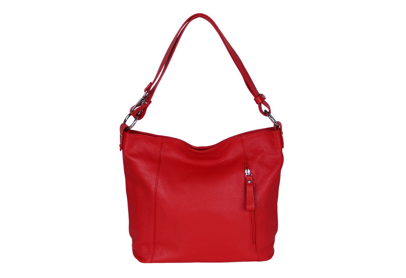 MIRROSI Umhängetasche Damen, Schultertasche,Aus Echtleder, Made in Italy (ca.37x28x11cm)