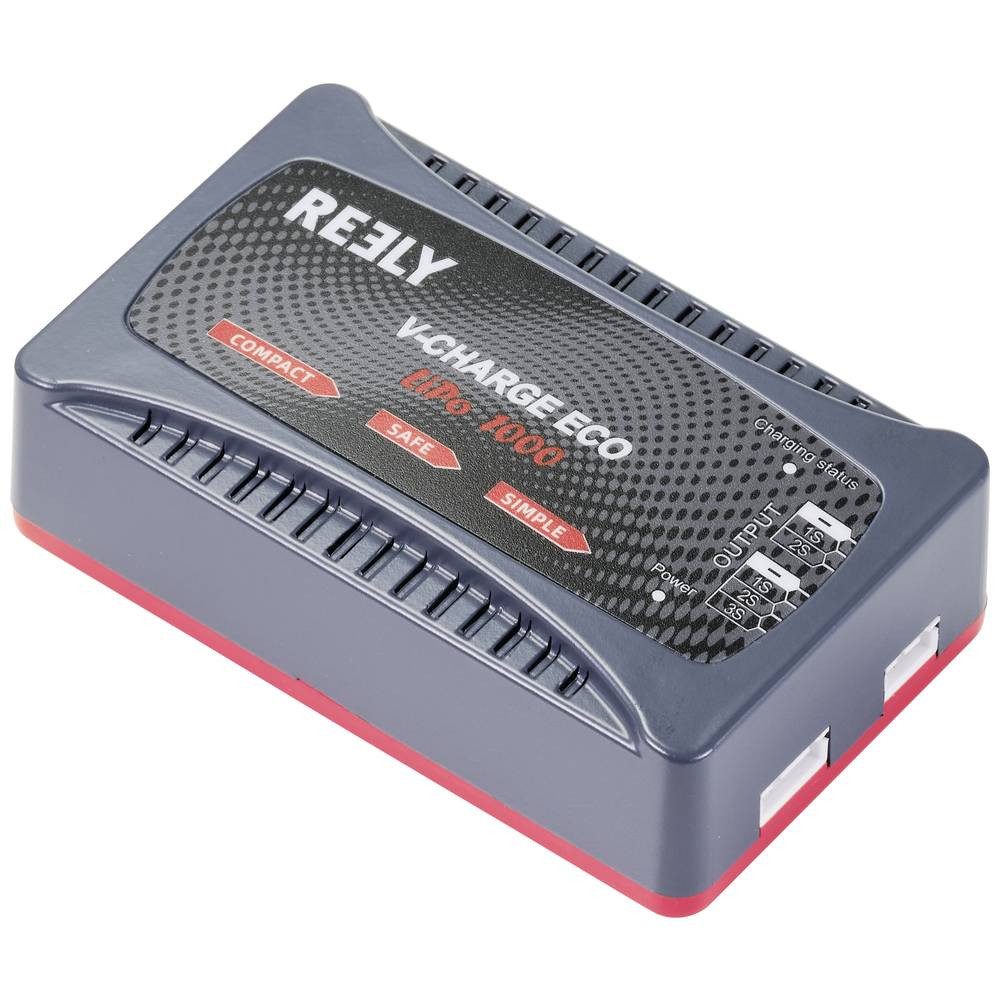Reely V-CHARGE ECO LIPO 1000 Ladegerät RE-7764825 Modellbau-Ladegerät