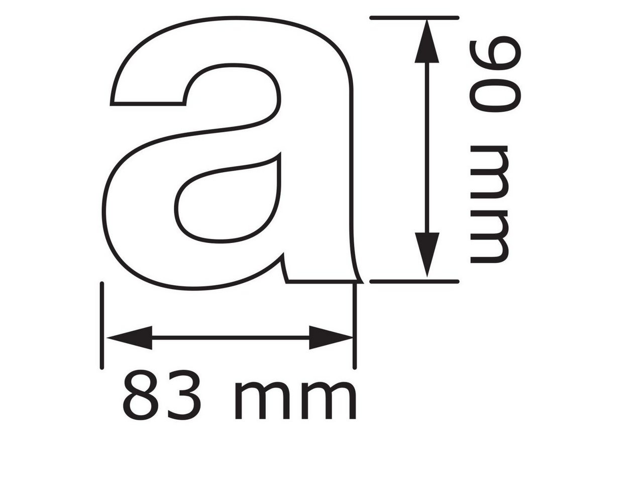 Thumbnail - Bravios Briefkasten Buchstabe ''a'' Rot