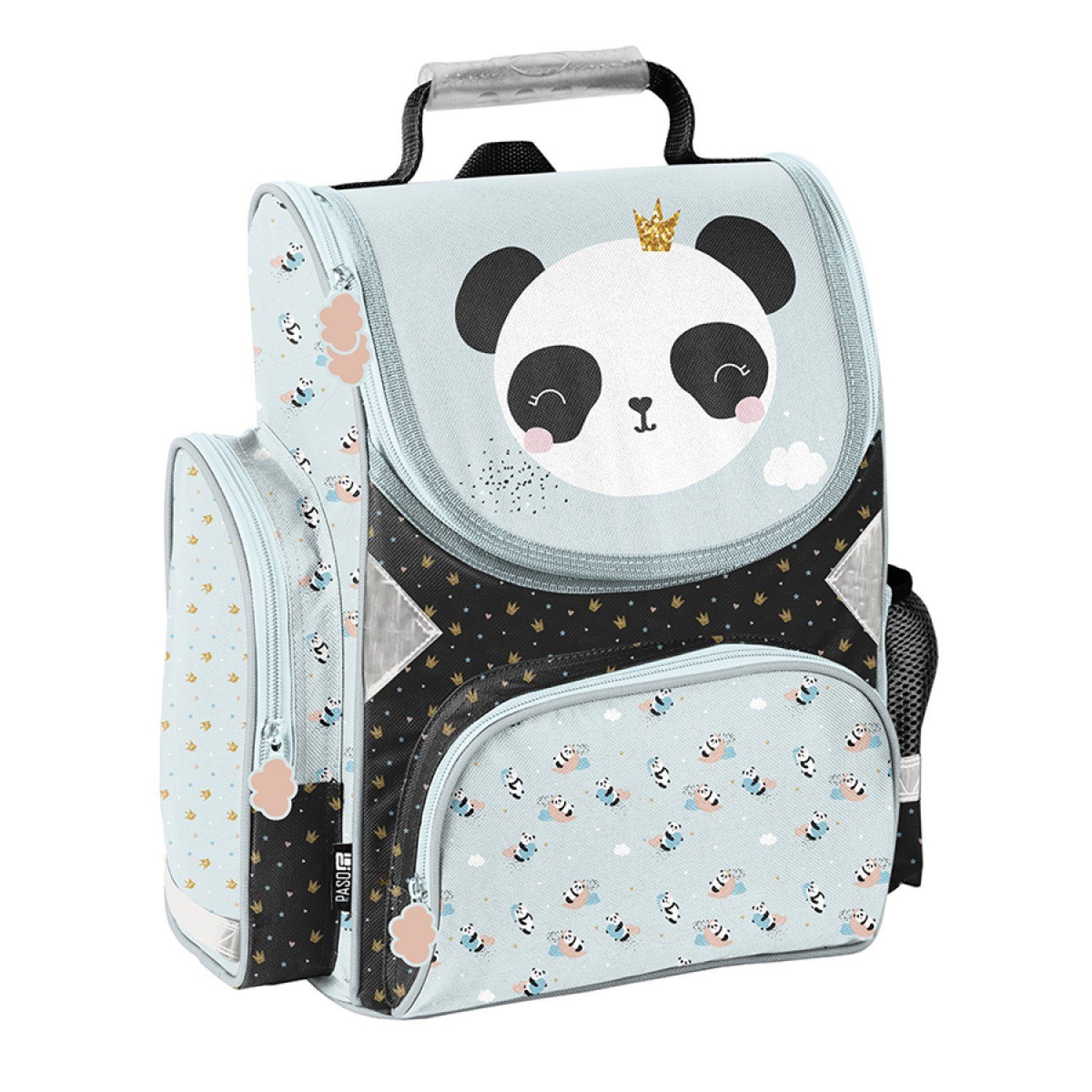 PASO Schulranzen PP23PQ-525, Schultasche Panda