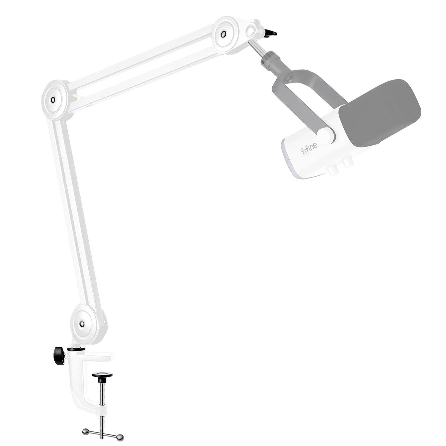 FIFINE Mikrofon-Halterung Mikrofon Arm, Einstellbarer Mikrofon Ständer Mikrofonclip