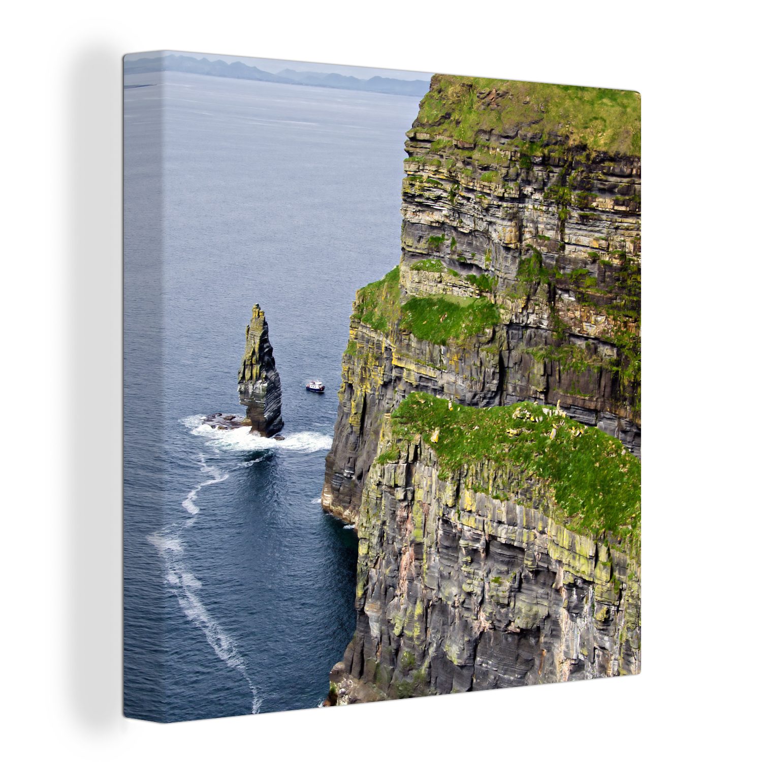 OneMillionCanvasses® Leinwandbild Steile Klippen von Moher in Irland, (1 St), Leinwand Bilder für Wohnzimmer Schlafzimmer