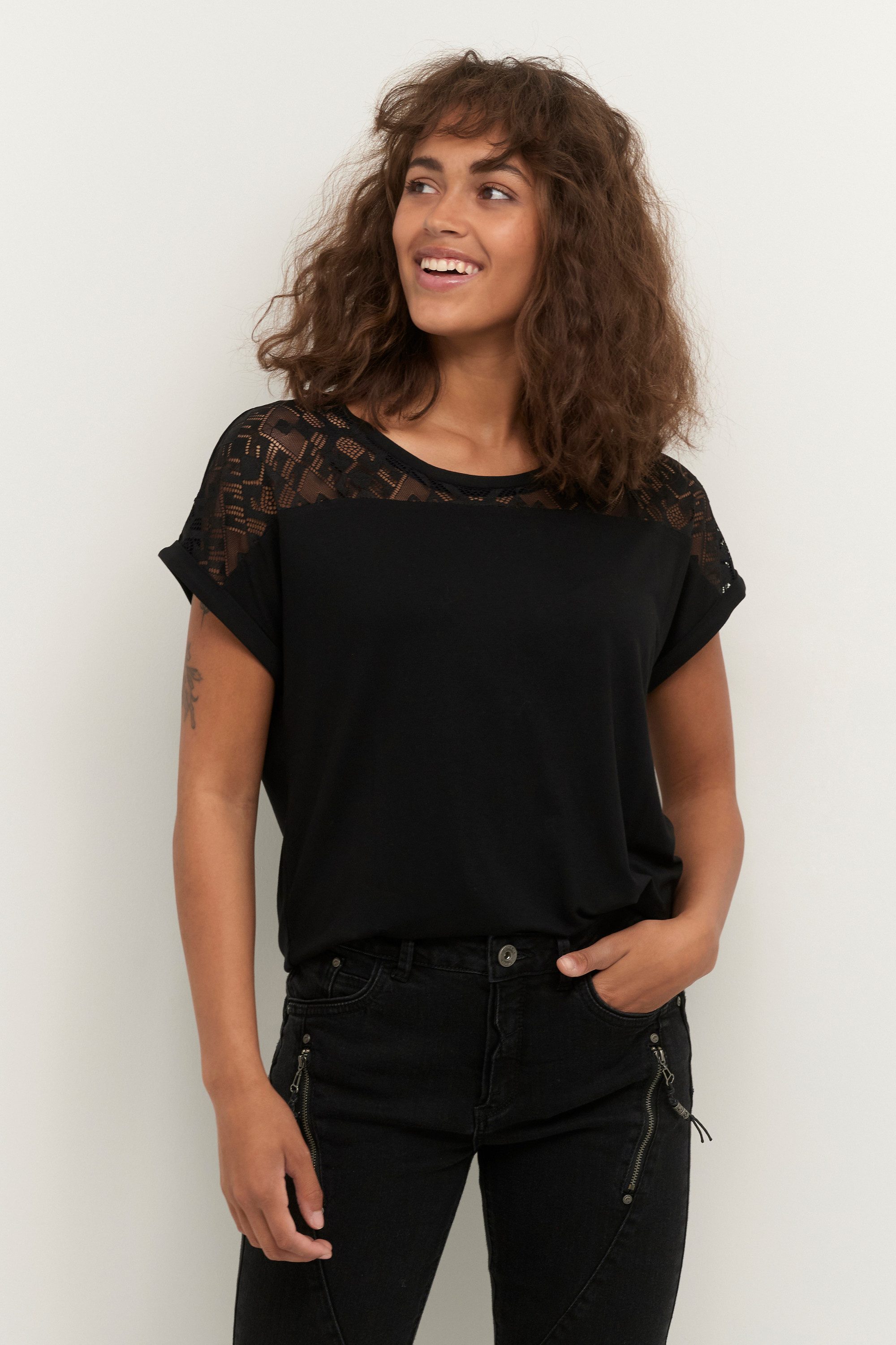Cream Blusentop T-Shirt kurzarm CRTrulla