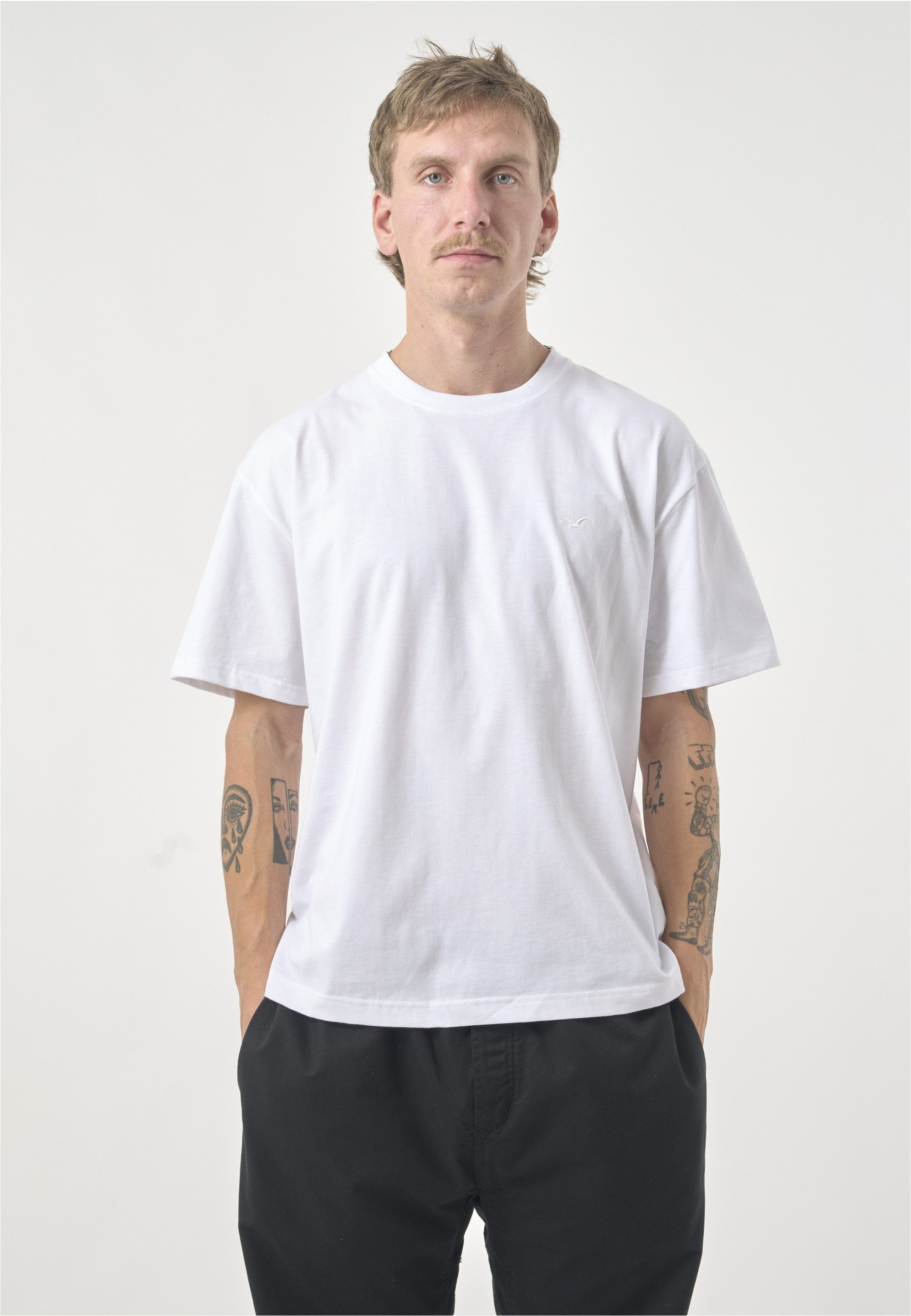 Cleptomanicx T-Shirt Boxy Tee Ligull Boxy Crop mit lockerem Schnitt