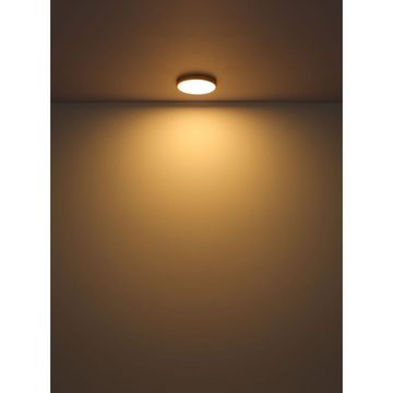Globo Deckenleuchte Deckenleuchte Wohnzimmer Eckig LED Deckenlampe Panel Messing Farben