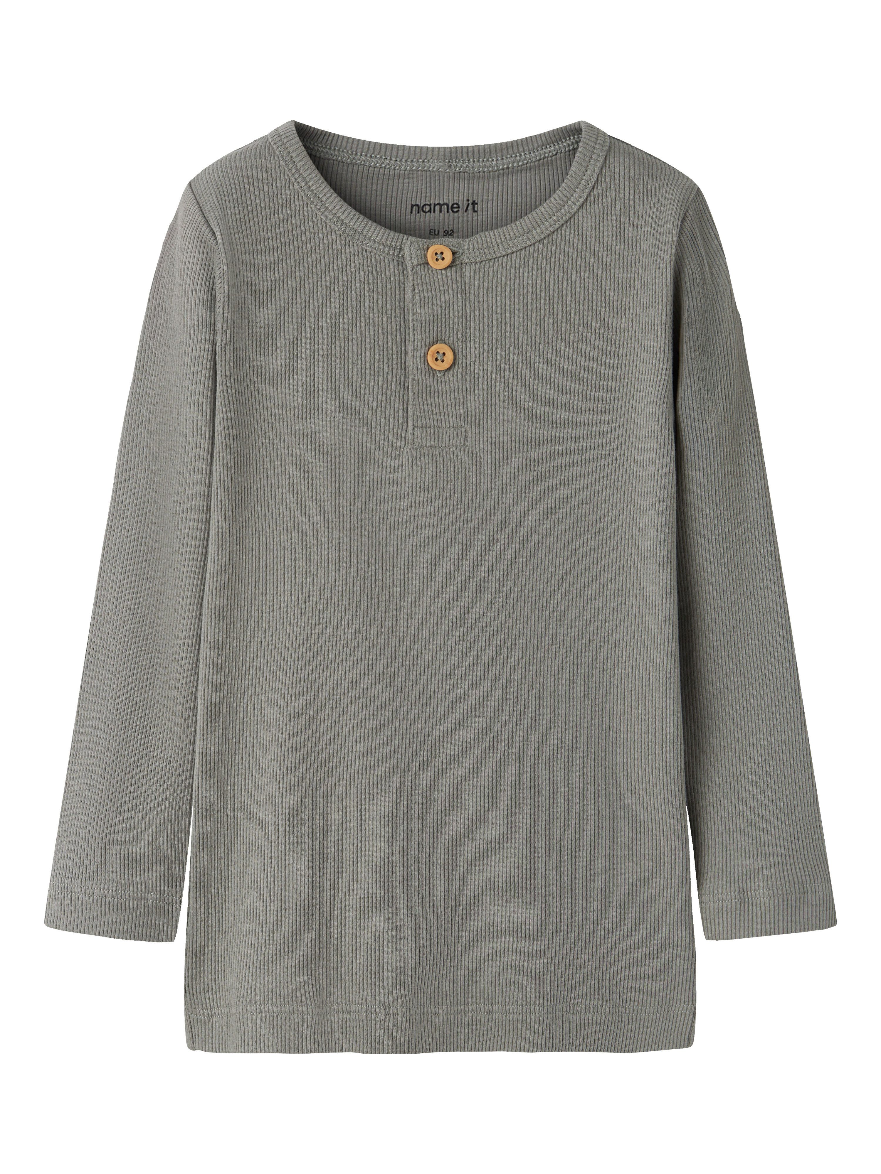 Name It Langarmshirt NMMKAB LS TOP NOOS Im Henley-Stil - mit kurzer Knopfleise, normal geschnitten – Bild 2 von 5