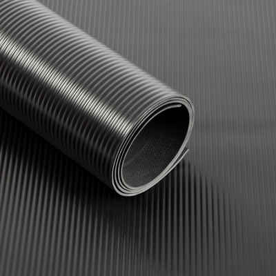 Karat Bodenschutzmatte PVC-Bodenbelag Streifen, Stärke: 2mm, unterschiedliche Größen