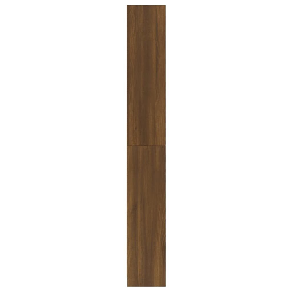 Fächer 5 Braun furnicato Eichen-Optik Bücherregal Holzwerkstoff 80x24x175