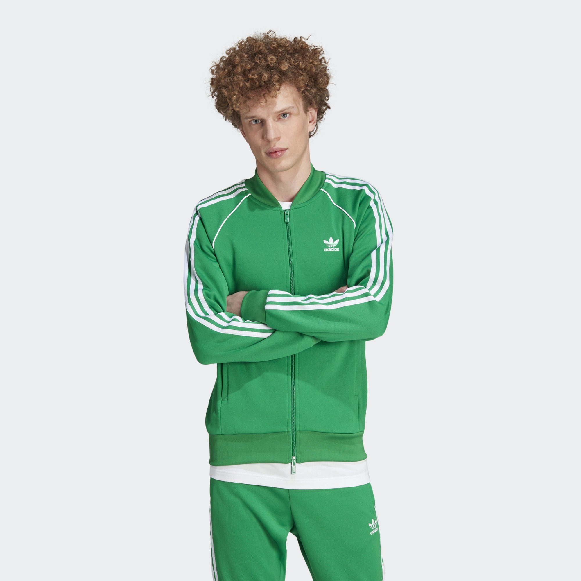 adidas Originals Trainingsanzug ADICOLOR Green White JACKE ORIGINALS SST / CLASSICS