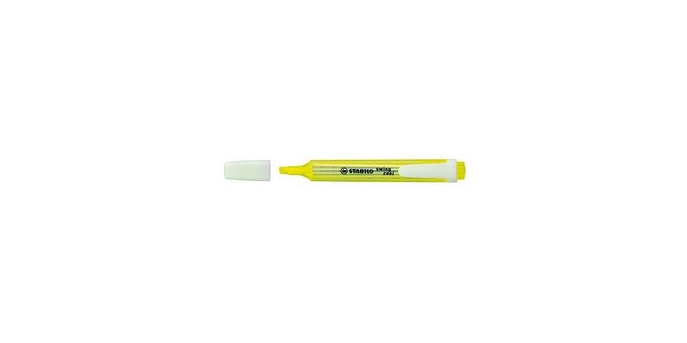 STABILO Textilmarker gelb Textmarker Schreibfarbe: swing® 1-4 mm Strichstärke: cool