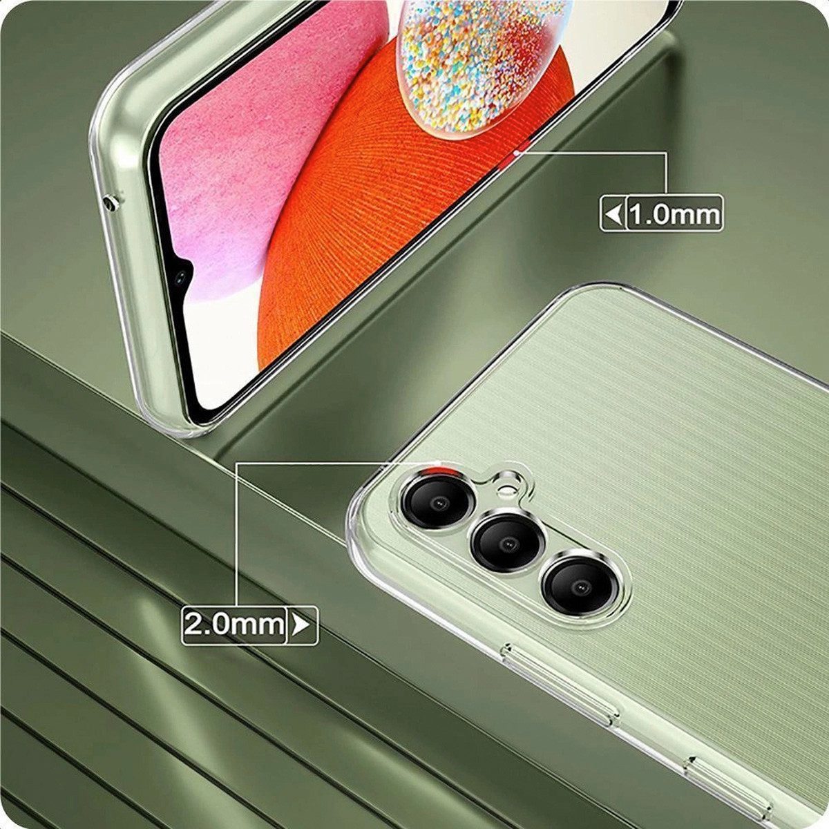 COFI 1453 Bumper - Silikon Handyhülle - kompatibel mit Motorola Edge 60 Fusion, ideal für Schutz, perfekt für Smartphone