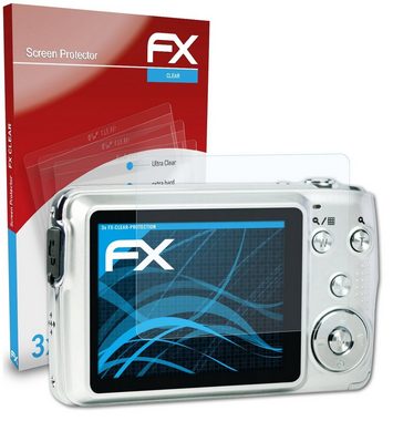 atFoliX Schutzfolie Displayschutz für AgfaPhoto DC8200, (3 Folien), Ultraklar und hartbeschichtet