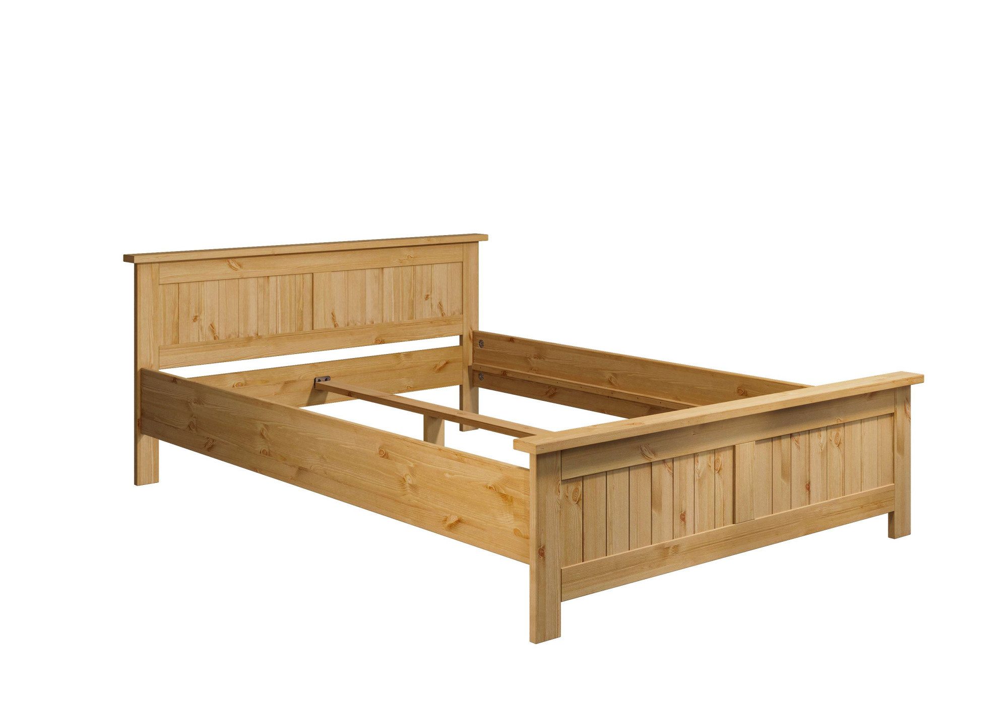 OTTO home Massivholzbett Juventus, Bett, Massivholzbett, Holzbett, Bettrahmen (Breite/Belastbarkeit 140cm/180 KG), Breite 90 cm, aus massiver Kiefer, FSC®-zertifiziert