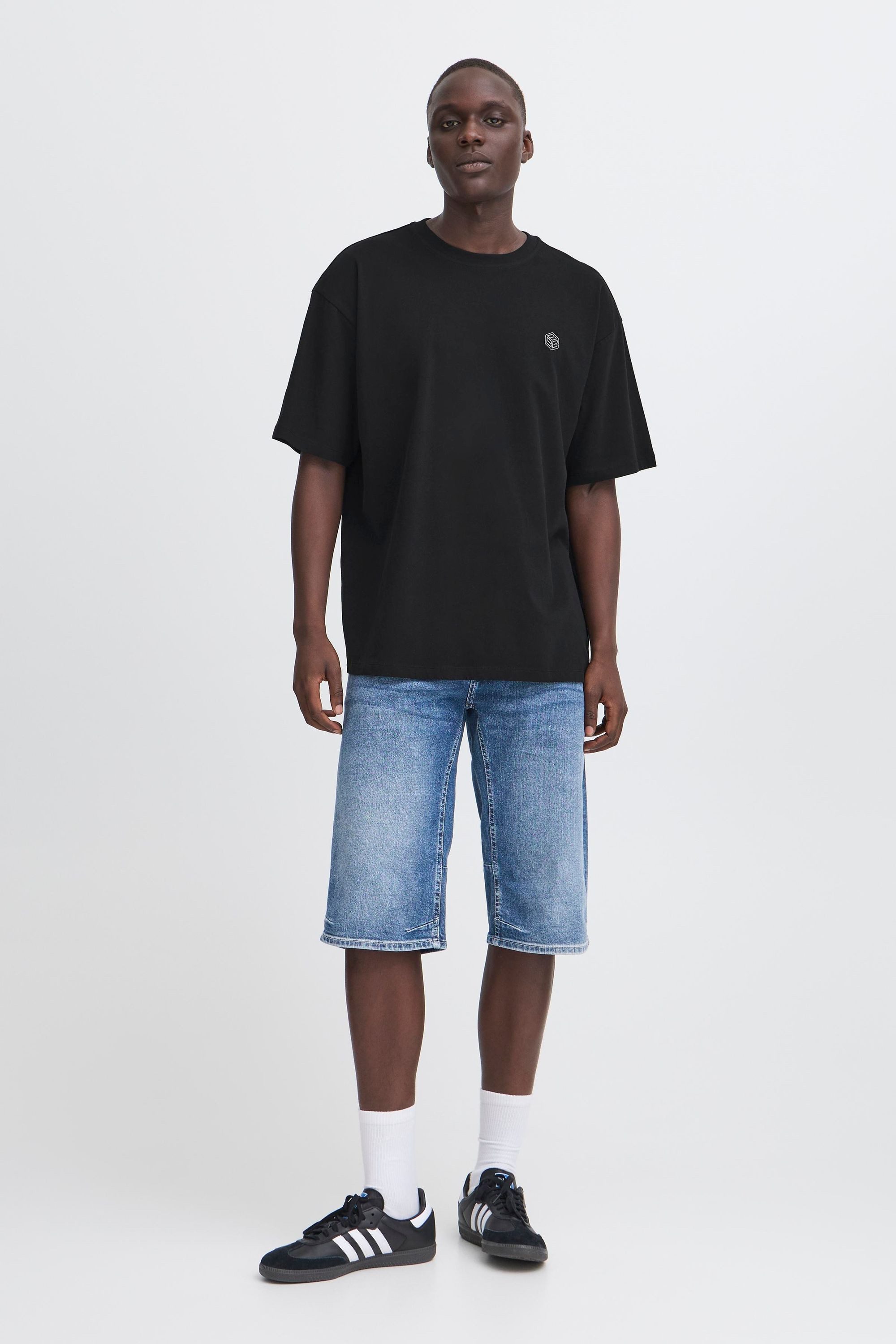 Blend Rundhalsshirt BHBamo Basic T-Shirt mit Rundhalsausschnitt