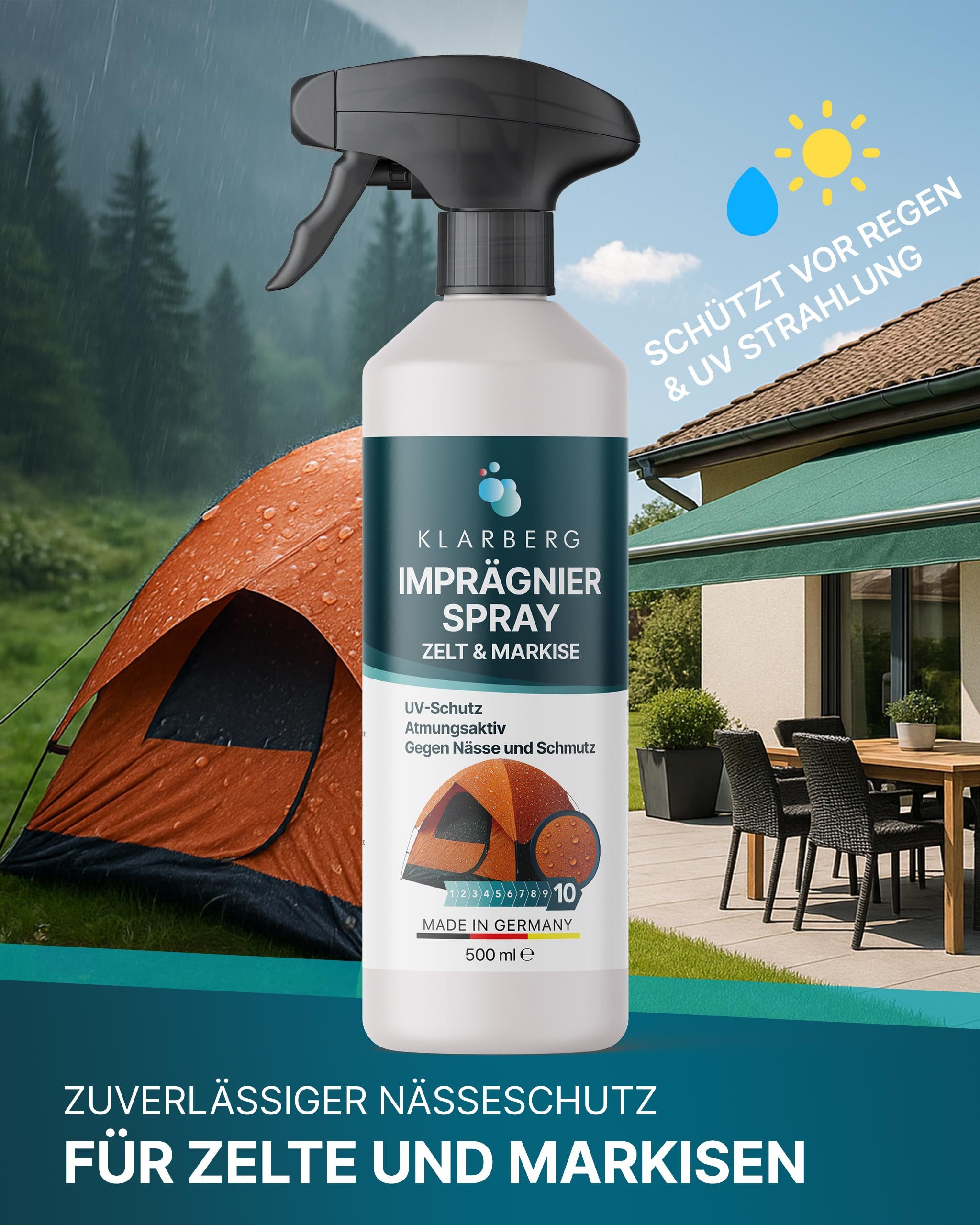 Klarberg Imprägnierung für Pavillon & Zelt Imprägnierspray (1 St)