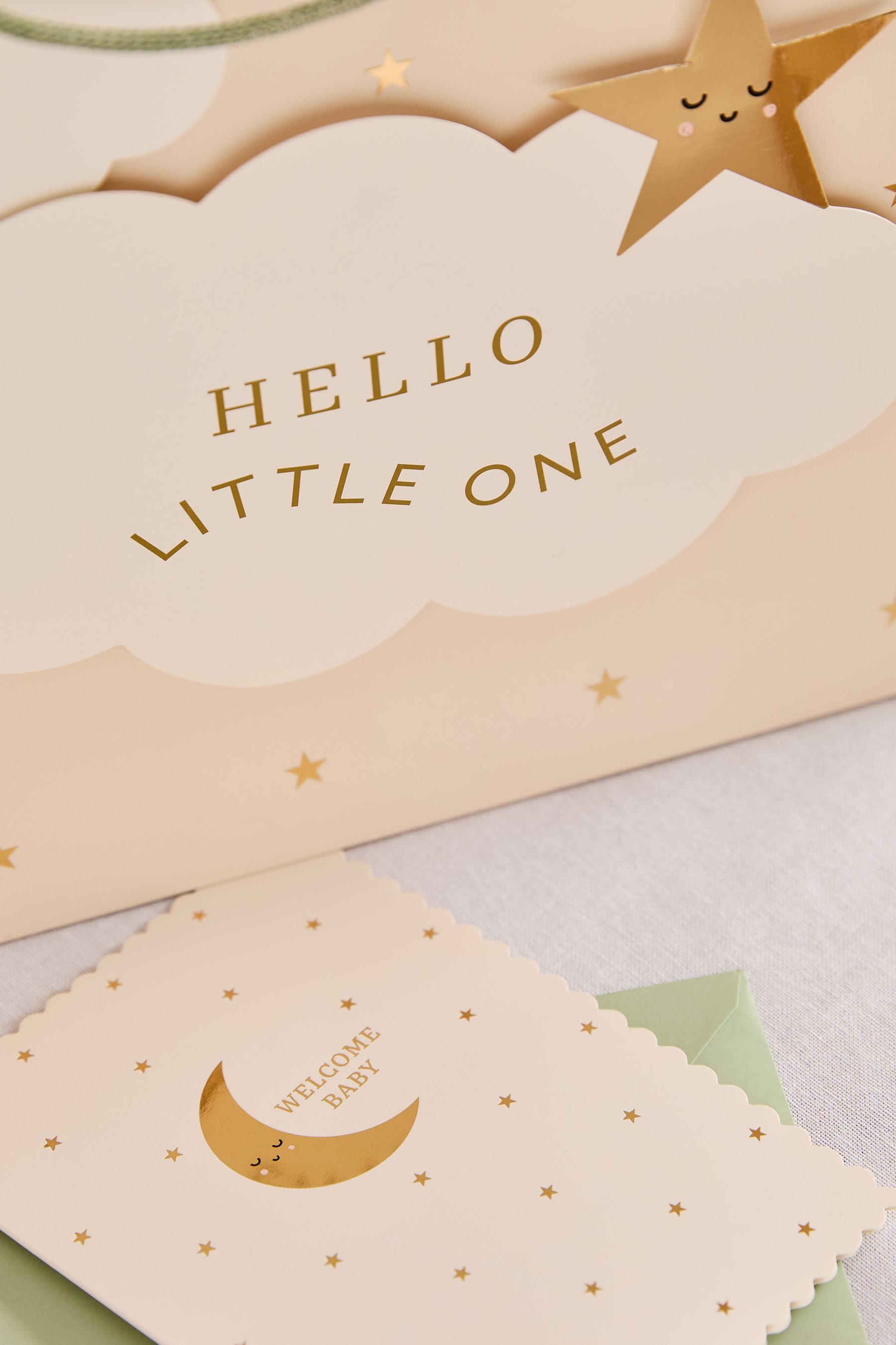 Next Geschenkpapier Baby-Geschenktasche und Karte im Set Wolke, (1St)