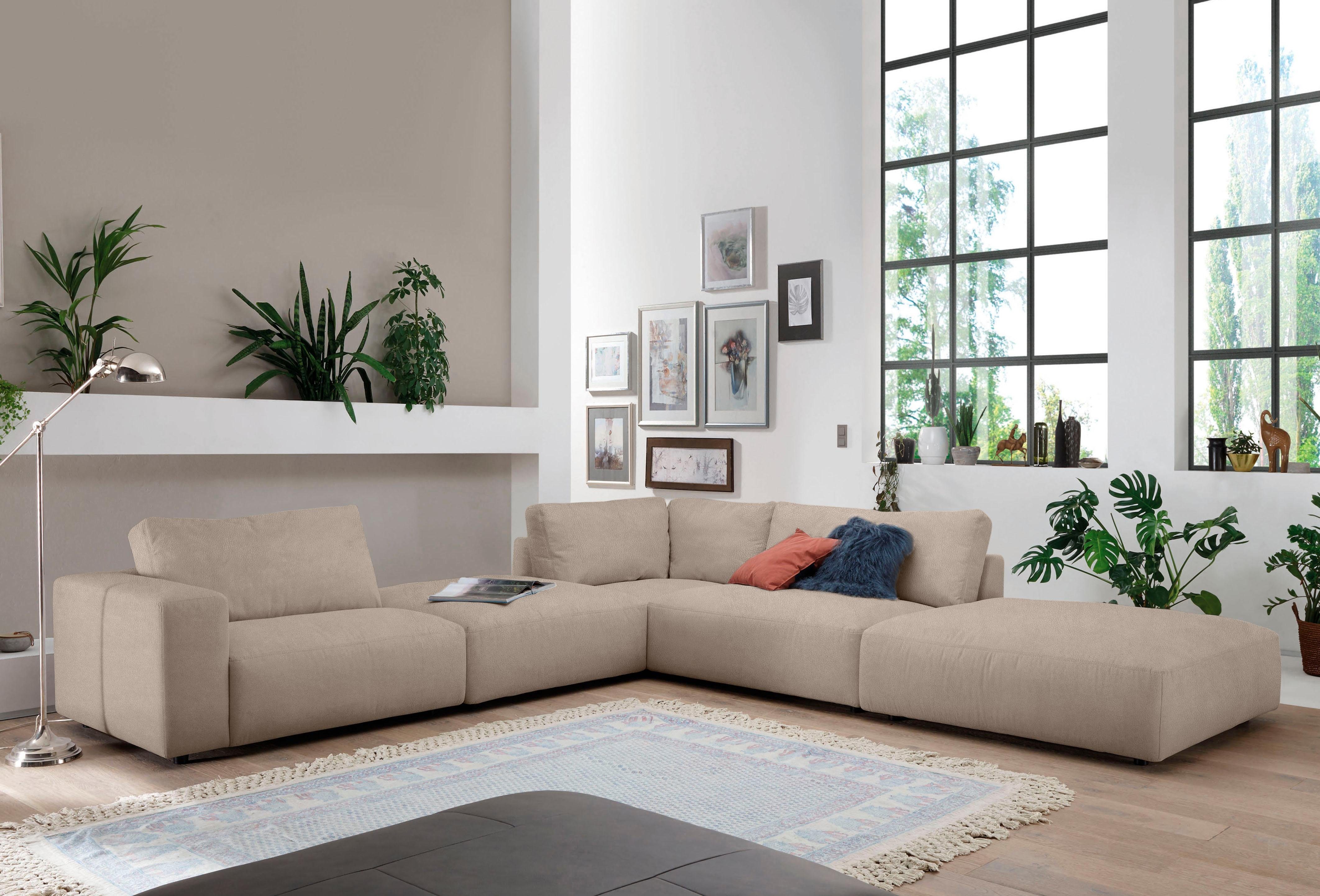 Musterring Ecksofa LUCIA L-Form, in vielen Qualitäten und 4 verschieden Nähten