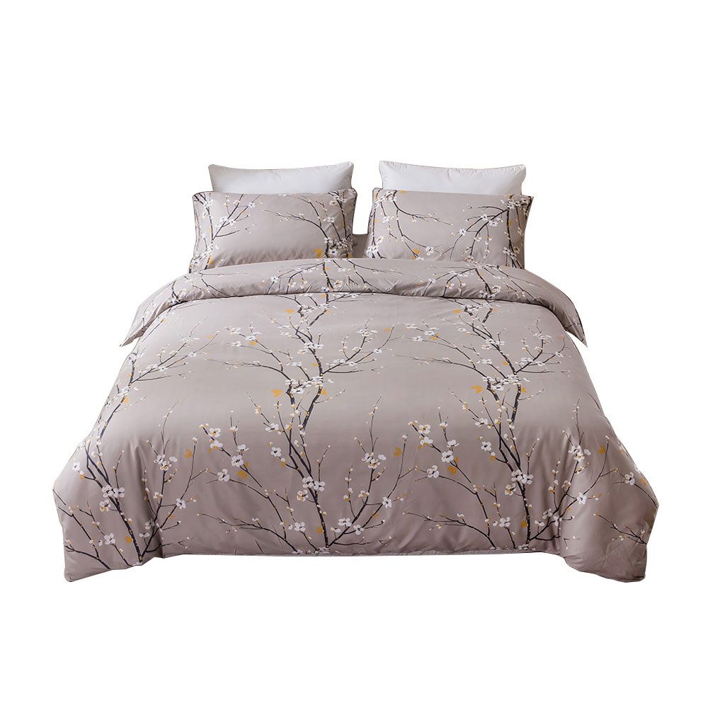 NUODWELL Bettwäsche Bettwäsche-Sets, Pflanzenmuster Polyester Bettdecke günstig online kaufen