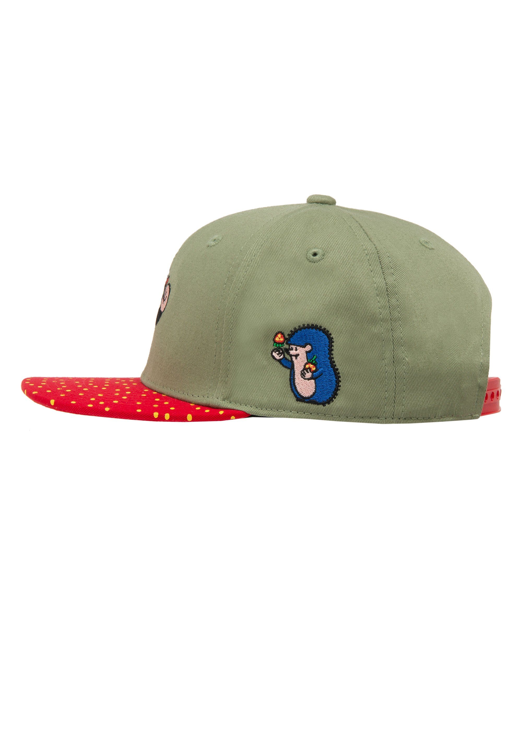 koaa Baseball Cap Der kleine Maulwurf - Erdbeere mit detailreicher Stickerei