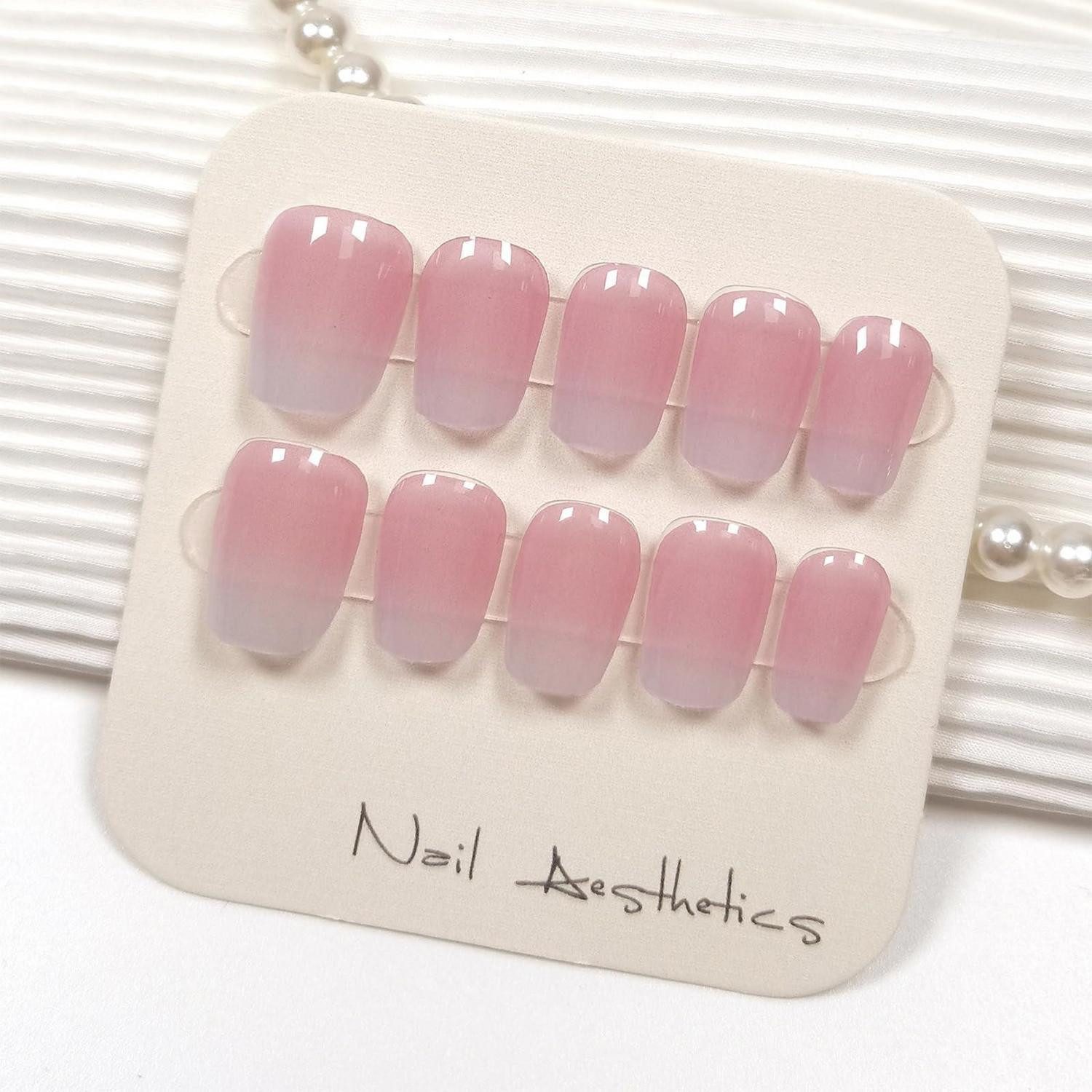 LuxusKollektion Nagel-Tattoo Nagelfolie Gel Rosa Farbverlauf 20 Stück
