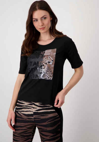 Monari Rundhalsshirt mit Frontprint