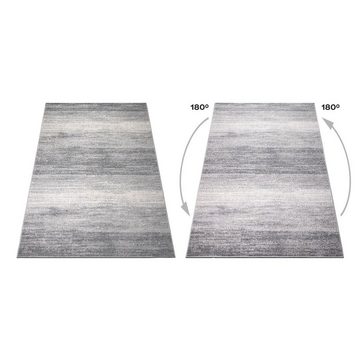 Teppich Mercur, oKu-Tex, Rechteckig, Höhe: 11 mm, Teppich Mercur, Kurzflor, modernes Design, besonders weicher Flor, Grau