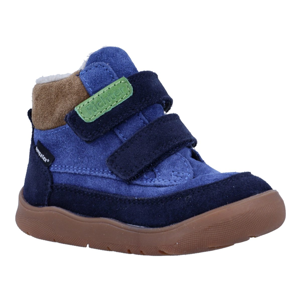 Richter Samy Winter Barfußschuh Klettschuh mit Kontrastbesätzen, Größenschablone zum Download
