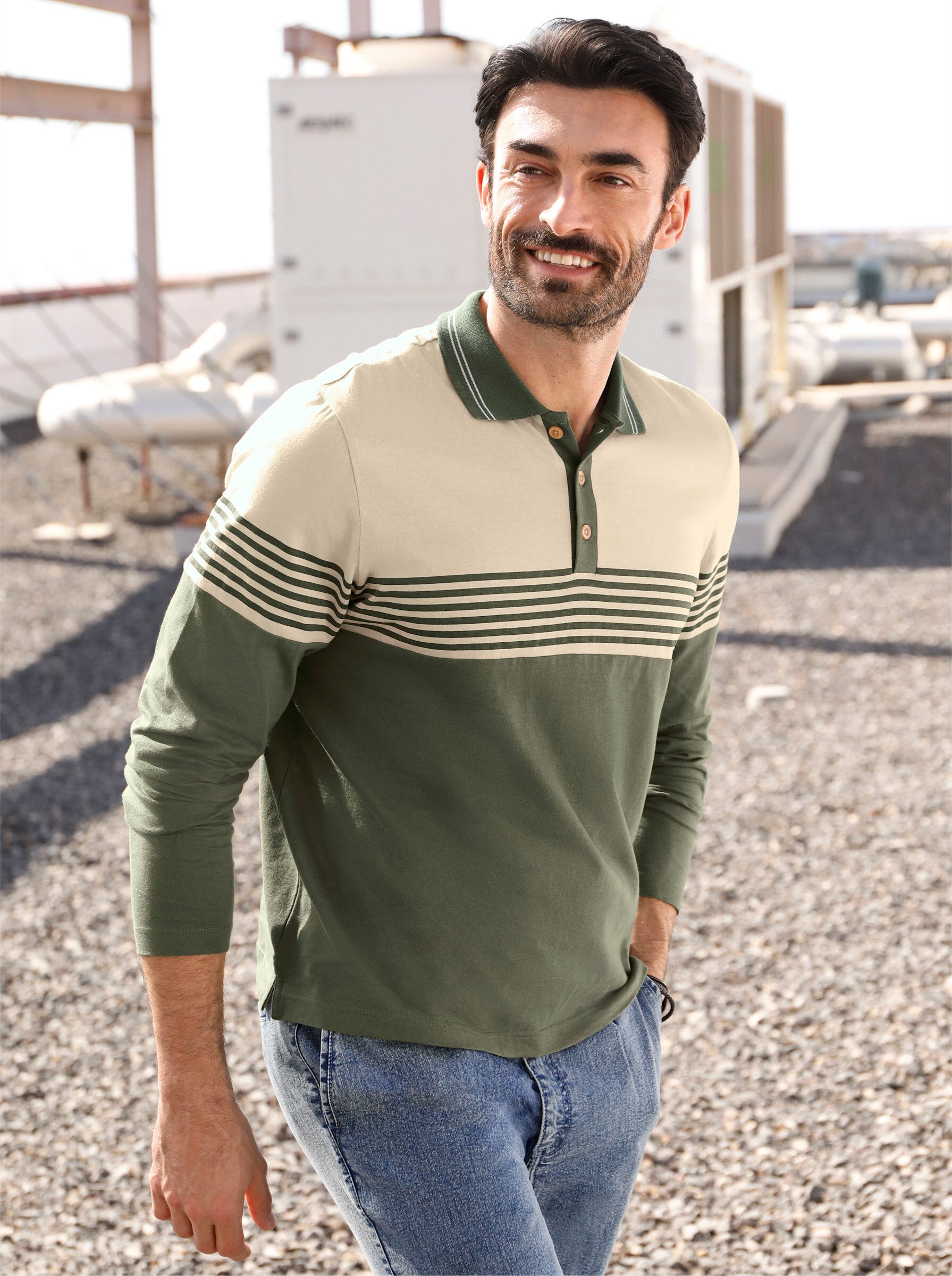 Witt T-Shirt Langarm-Poloshirt .