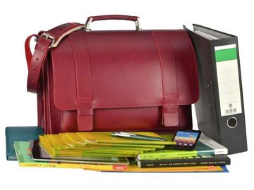 Ruitertassen Aktentasche Classic, 40 cm Lehrertasche mit 2 Fächern, Schultasche, dickes rustikales Leder