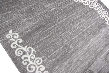 Teppich Moderner Teppich mit Floral Muster Meliert in Grau Creme, TeppichHome24, rechteckig