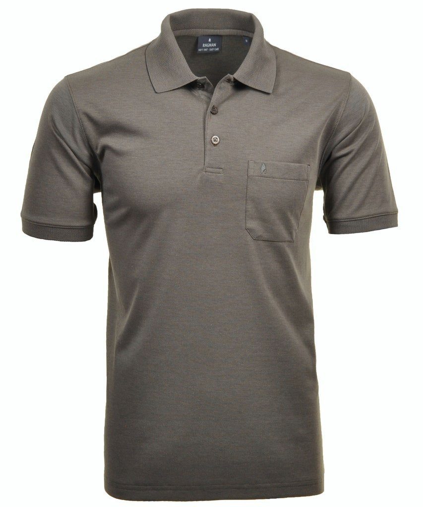 RAGMAN 3/4-Arm-Shirt Ragman / He.Polo / Polo button short sleeve günstig online kaufen