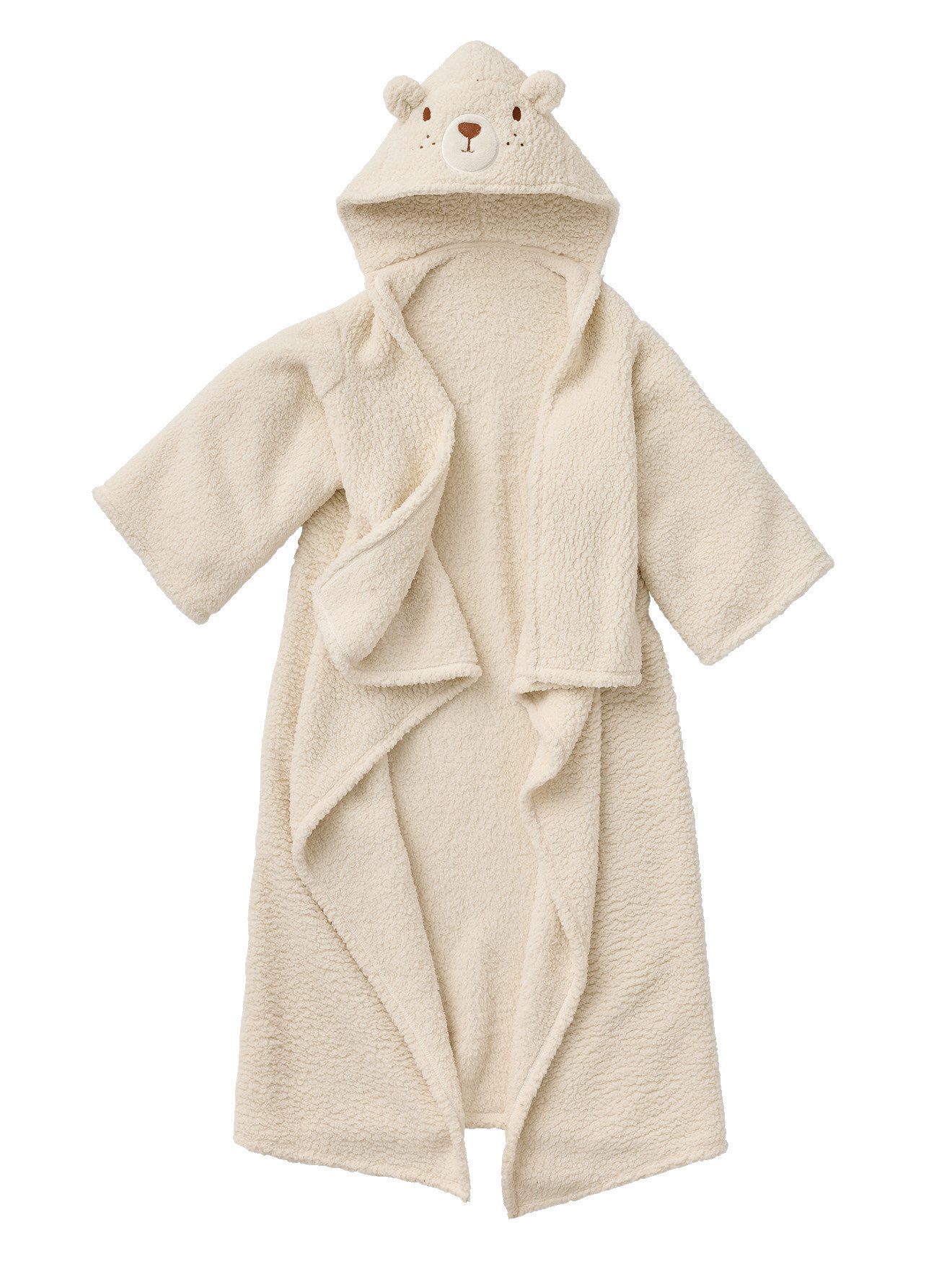 Babydecke Decke mit Kapuze und Ärmeln Bär, vertbaudet