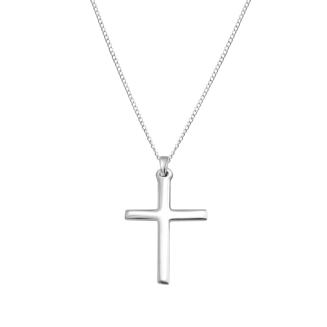 ALEXANDER YORK Kette mit Anhänger KREUZ XL, 2-tlg. (Kette mit Anhänger), 925 Sterling Silber
