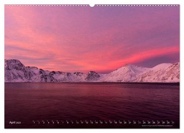 CALVENDO Wandkalender Hurtigruten im Winter - Hunting the light (Premium, hochwertiger DIN A2 Wandkalender 2023, Kunstdruck in Hochglanz)