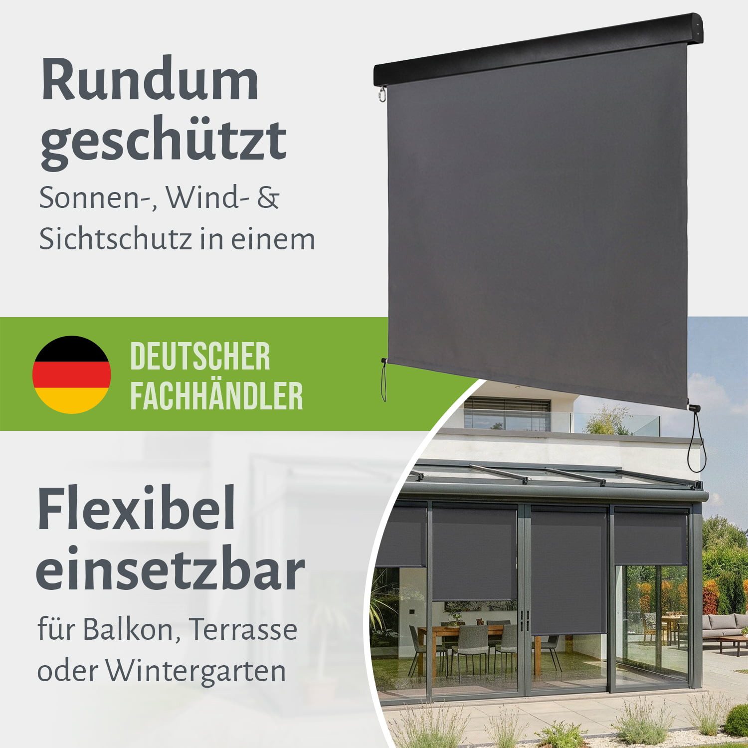 empasa Senkrechtmarkise "MASTER" in verschiedenen Farben und Größen – Bild 3 von 5