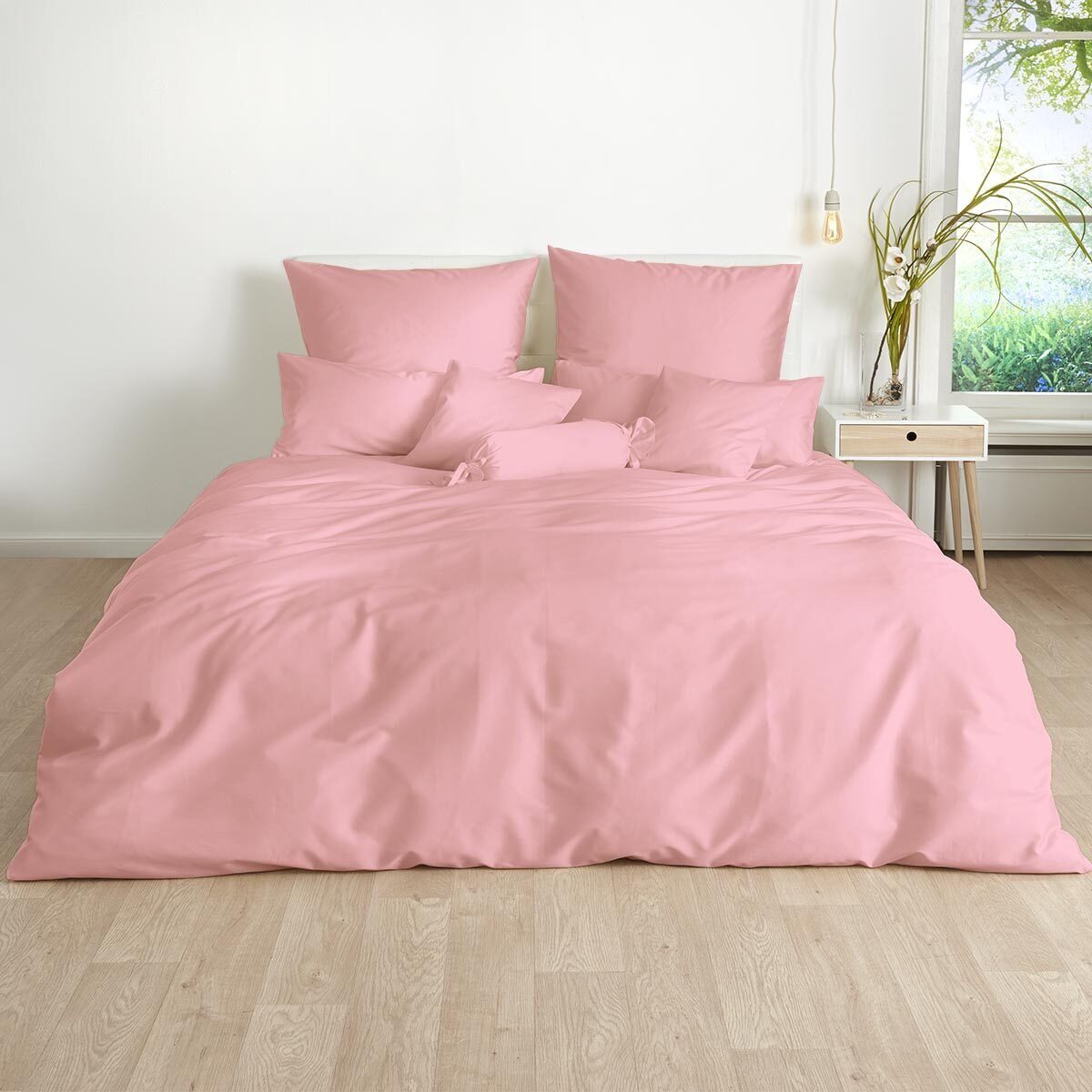 TRAUMSCHLAF Bettwäsche Uni, Mako Satin, 2 günstig online kaufen