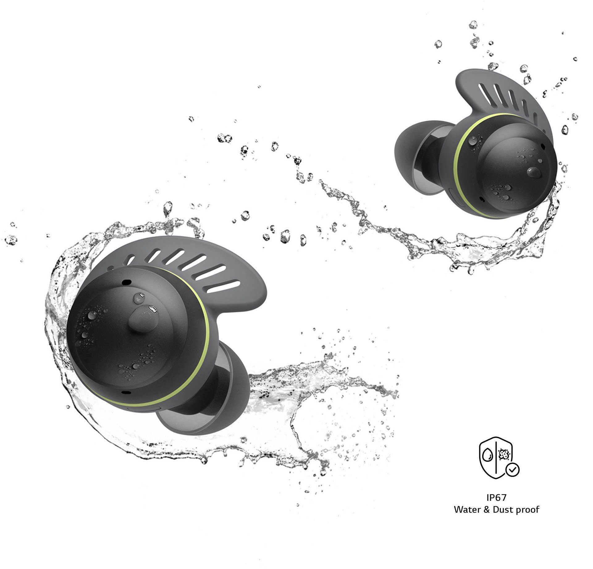 DTF7Q wireless Cancelling TONE Noise Siri) In-Ear-Kopfhörer LG Google fit (ANC), Assistant, (Active Free