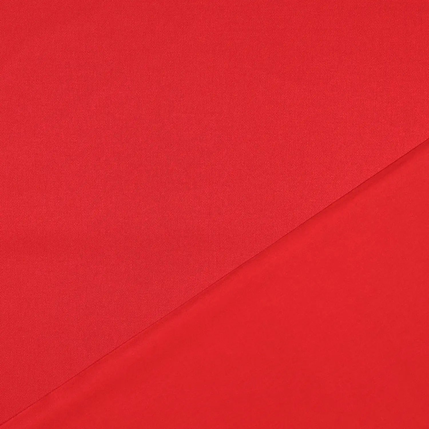 Stofferia Stoff Baumwoll Stretch Satin Uni Rot, Meterware