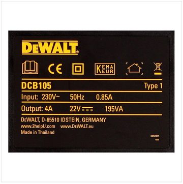 DeWalt Dewalt DCB 105 Ladegerät 10,8V-18V für Li-Ion Akkus Schnelllade-Gerät