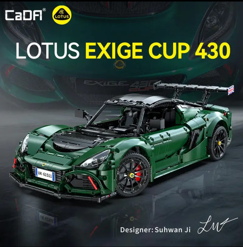 CaDA C61511W Lotus™ Exige Cup 430 Konstruktions-Spielset, (3730 St)